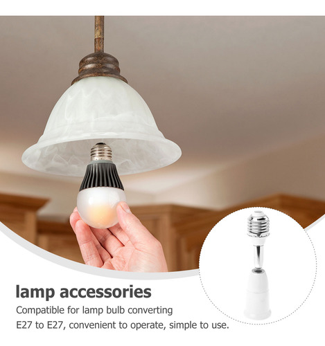 Convertidor De Bombillas Led Flexibles Con Base E27 A E27, 2