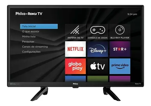 Smart TV Philco 24 Polegadas Tecnologia Roku