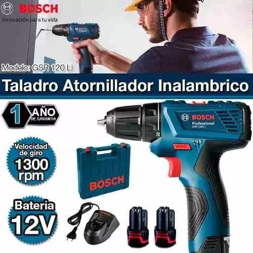 BOSCH KIT 5 HERRAMIENTAS 12V A BATERIABOSCH