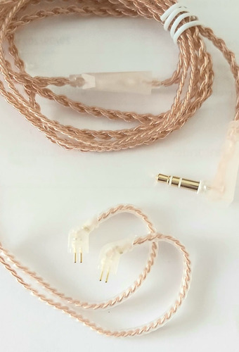 Imagen 2 de 3 de Cable Kz In Ear Copper Ofc Oxygen Free 120cm Linea Pro
