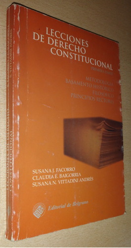 Lecciones De Derecho Constitucional Primera Parte Año 1997