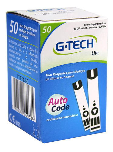 Tiras Reagentes Para Med De Glicose G-tech Free Lite 50 Un