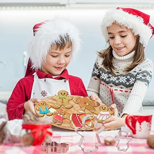 Cortadores De Galletas De Navidad Acero Inoxidable 9 Piezas