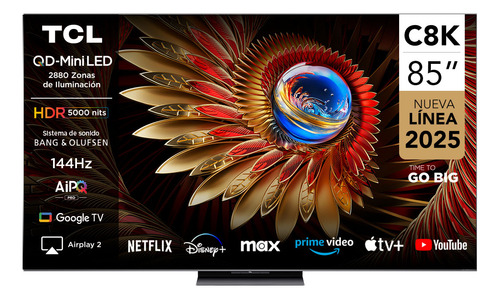 Smart Tv 85 Tcl 4k Qled Mini Led 85c8k