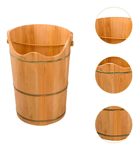 Cubo De Madera Para Baño De Pies, Bañera Para Remojo De