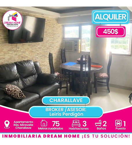 Apartamento En Alquiler Urbanización Miravalle - Charallave