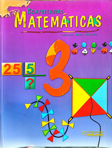 Competencias Matemáticas 3 De Educar Editores Ibro Original 