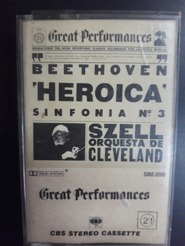 Beethoven - Sinfonia N°3 Heroica - Szell - Cassette