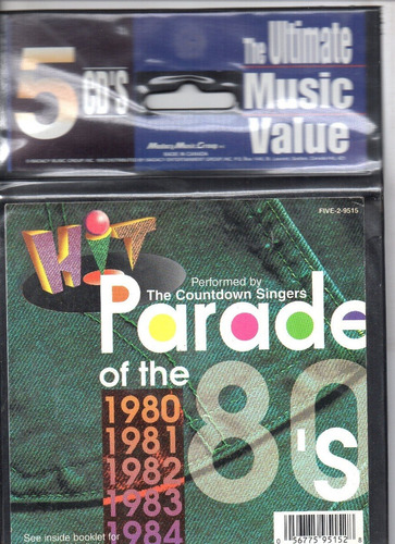Hit Parade Of 80s / 1980-1984 Countdown Singers 5 Cds Import