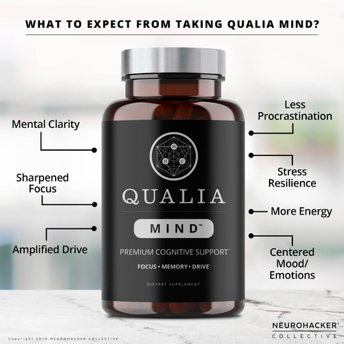 Imagen 4 de 5 de Qualia Mind Premium Nootropicos Pastillas Para El Cerebro