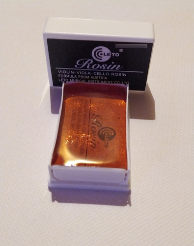 Imagen 6 de 8 de Perrubia Rosin De Violin Viola Y Cello Marca Leto Modelo 603