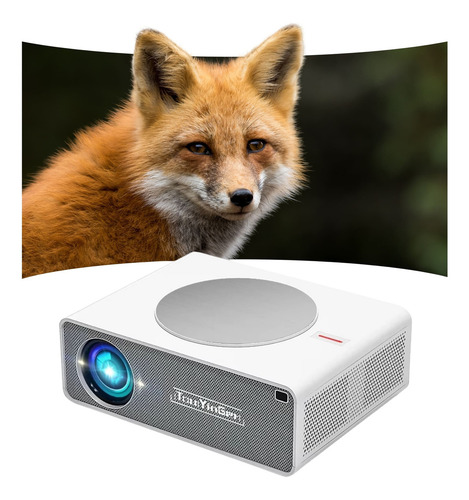 Projetor Touyinger Q10 12000 Lumens Full HD Com Bluetooth para Áudio e HDMI Cor Branco