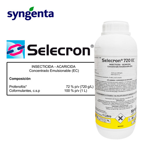 Acaricida - Insecticida Para Cultivos Selecron 720 Ec 1 L