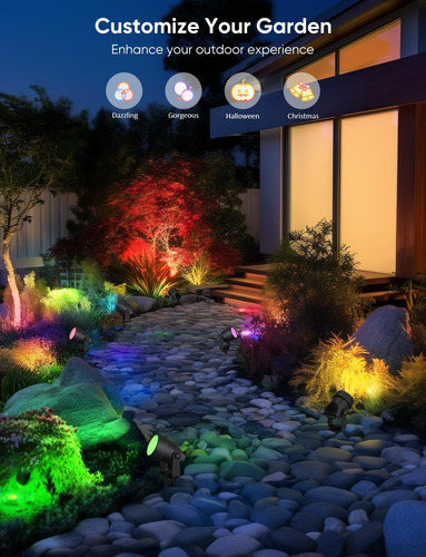 Focos De Paisaje Al Aire Libre, Iluminación Inteligente Wifi