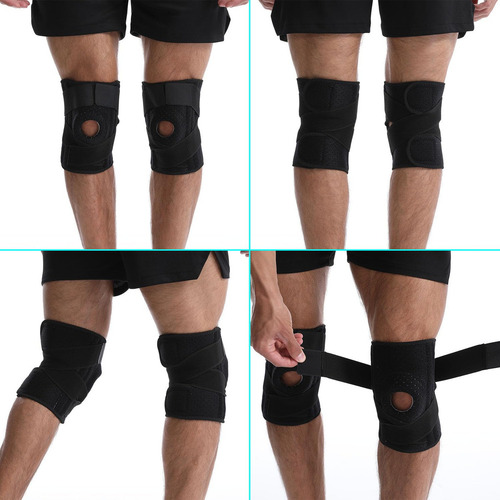 2pcs Rodillera Deportiva Ajustable, Protector De Rodillera