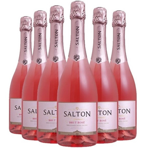 Combo Espumante Rosé Brut Salton 750mlSalton Espumante adega Salton 750 ml pacote x 6 u