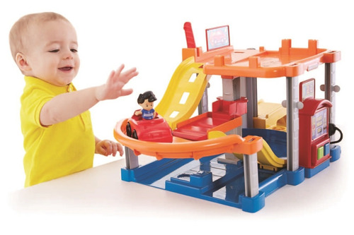 Fisher Price Little People Estacionamiento Estacion Pista