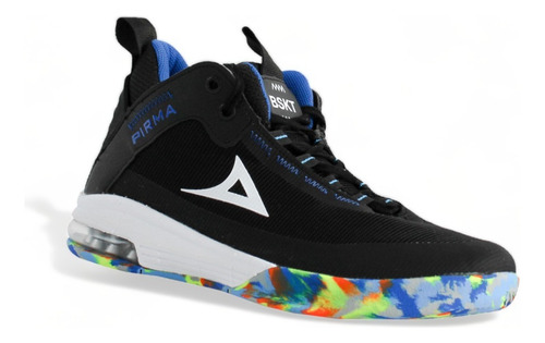 Tenis Basquetbol Hombre Pirma 2011 Anderson Negro Blanco Rey