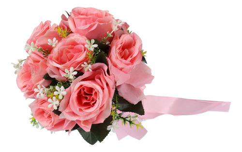 Simulación De Flores De Seda Artificial Para Ramo De Boda