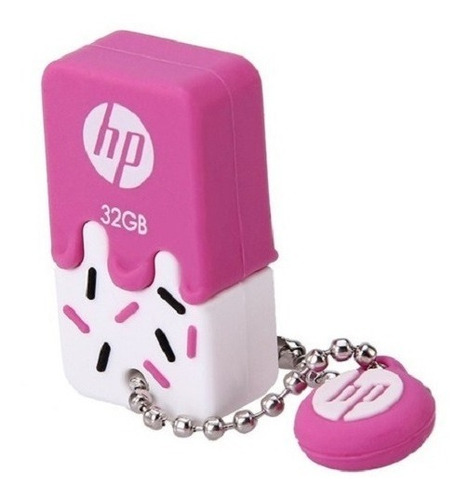 Pendrive Hp Usb 32gb Ice Pink Rosado Color Rosa Puntitos