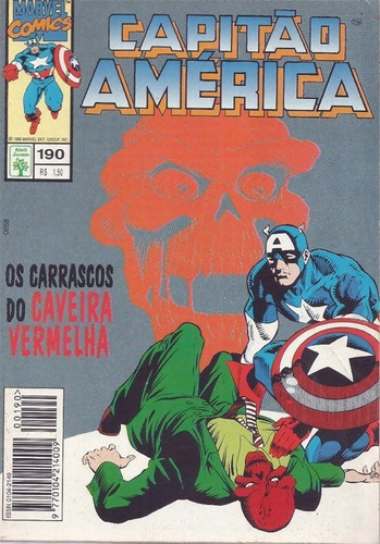 Capitão América 190 Marvel Editora Abril Formatinho