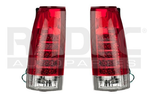 Jgo Calaveras  Cheyenne/suburban 92-99 Blanco/rojo Ee Led