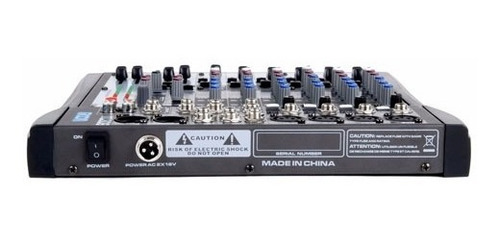 Imagen 4 de 10 de Mixer Moon Mc806 Consola 8 Canales Efectos Ecualizador Dj