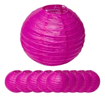 Comprar Valo Concept Pack 10 Lámparas Pantallas Chinas De Papel 20cm Estructura Fucsia