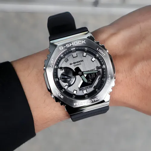 Relógio Casio G-shock Gm-2100-1adr Metal Covered | MercadoLivre