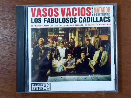 Cd Los Fabulosos Cadillacs - Vasos Vacíos (1994) Usa R5