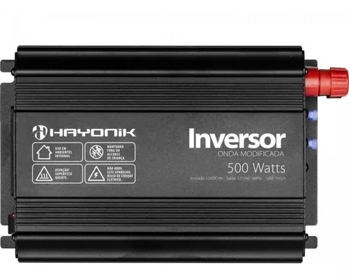 Inversor Conversor 12v 220v 500w Pico 1000w Onda Pura Usb