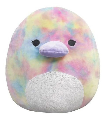 Squishmallows 14-inch Rainbow Tie-dye Platypus Con J5fpc