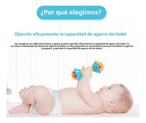 Sonajas Para Bebé Set De 10 Piezas Juguetes De Agarre