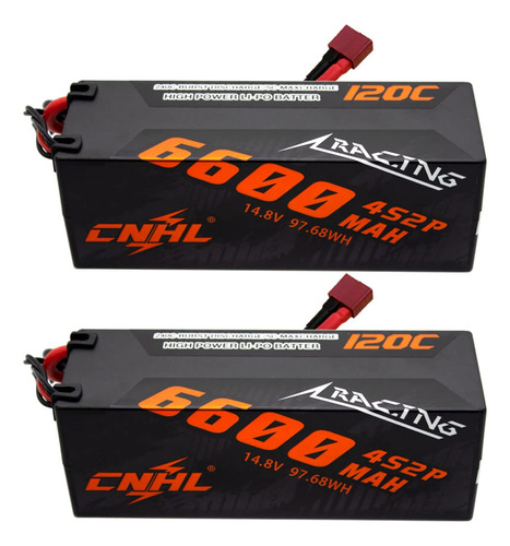 Cnhl Racing Series 6600 Mah 14.8 V 4s 120c Lipo Bateria Con