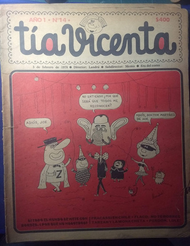 Revistas Tía Vicenta - Lote De 6 Revistas Años 1977 Y 1978