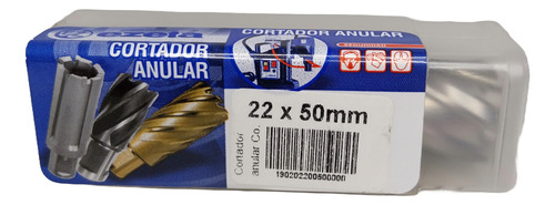 Cortador Anular Fresa Taladro Magnético Ezeta 22 X 50 Mm.