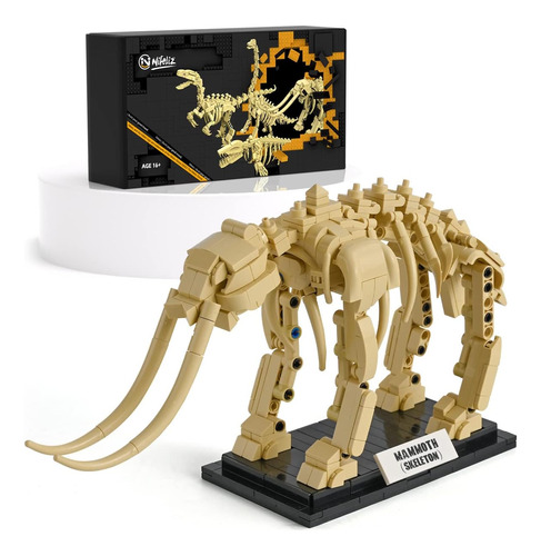 Kit De Construcción De Fósiles De Dinosaurios Mammoth Nifeli