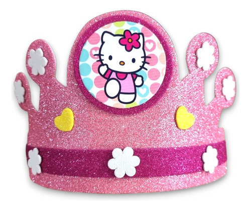 Corona Cumpleaños Hello Kitty Niña