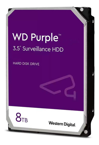 Disco Rígido Interno Western Digital Wd Purple Surveillance Wd84purz 8tb