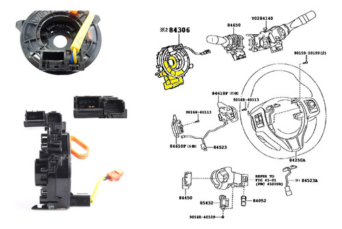 Cable Cinta Airbag Avalon 2007 2008 Gsx30l-aetgka