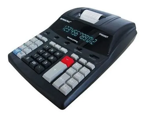 Calculadora Procalc Pr5000t Impressão Térmica Com 12 Digitos