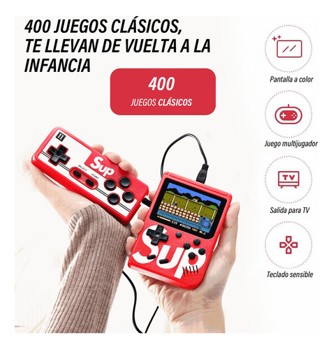 Consola De Juegos Retro Mini Portátil Y Para Tv Clásicos Sup