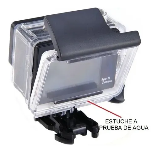 Cámara Deportiva Full Hd 1080p Waterproof 30m Rosada Sports