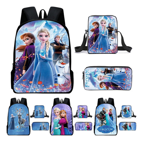 Frozen Princess Set De 3 Piezas Unisex 16 Mochila For Niñas