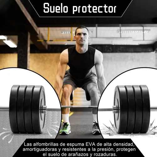 Tapete Para Gimnasio Con Cuadros De Entrelazado Con