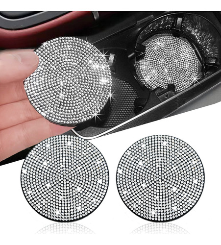 4pcs Porta Vasos Para Auto Silicon Protector Con Diamantes