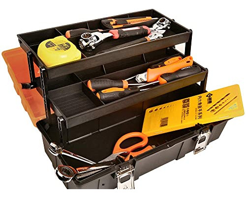 Caja De Almacenamiento Plástico 17 Pulgadas Tres Capas Multi