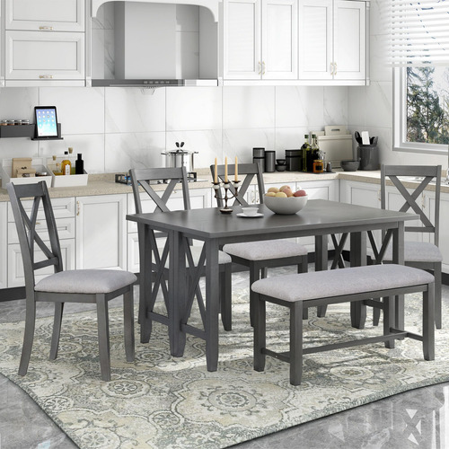 Lumisol Juego De Mesa De Comedor Extensible Con Banco Y