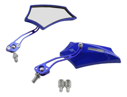 Bicicleta De Cross Espejos Retrovisores Blue Chopper Cruiser