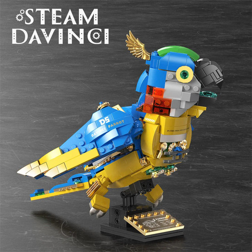 Bloques De Construcción Tuomu Escarabajo-línea Steam Davinci 490 Loro